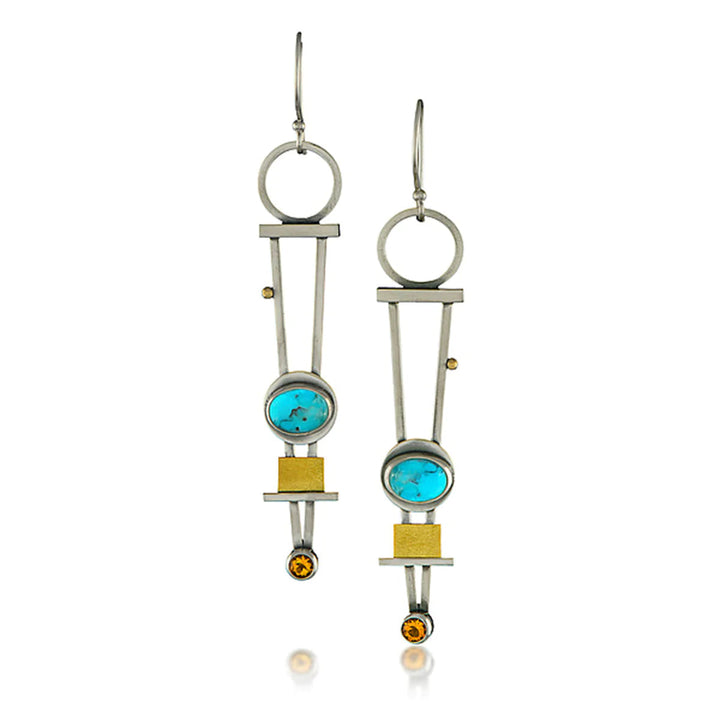 Chic Twist Plaid Earrings