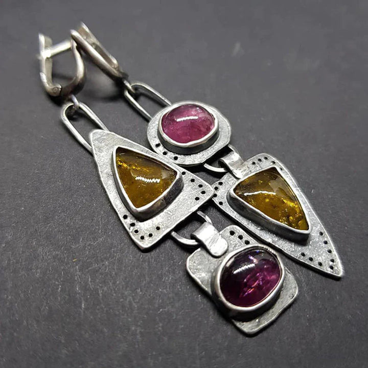 Retro Chic Triangle Earrings