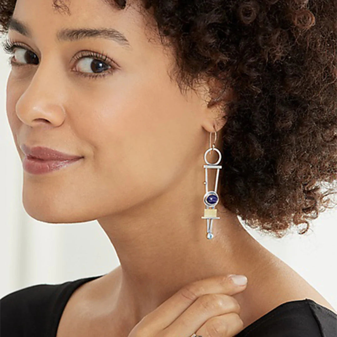 Chic Twist Plaid Earrings