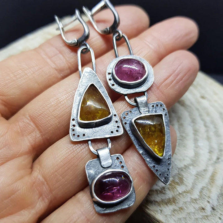 Retro Chic Triangle Earrings