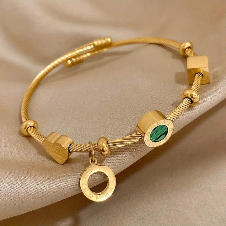 Golden Radiance Bracelet by Emerence Rousseau