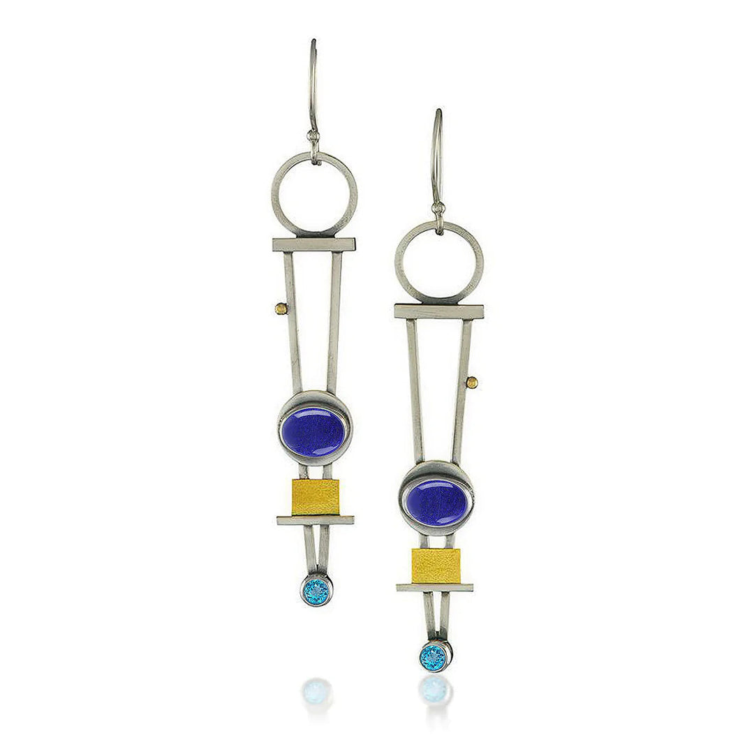 Chic Twist Plaid Earrings