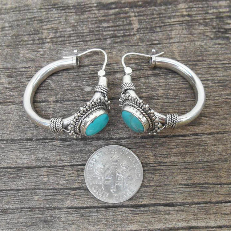 Retro Chic Turquoise Drops