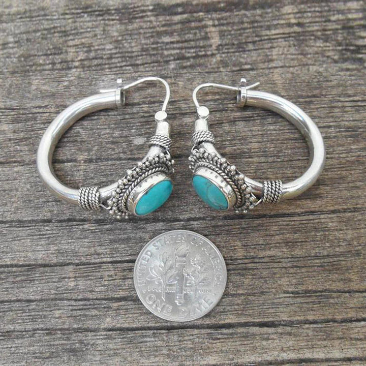 Retro Chic Turquoise Drops