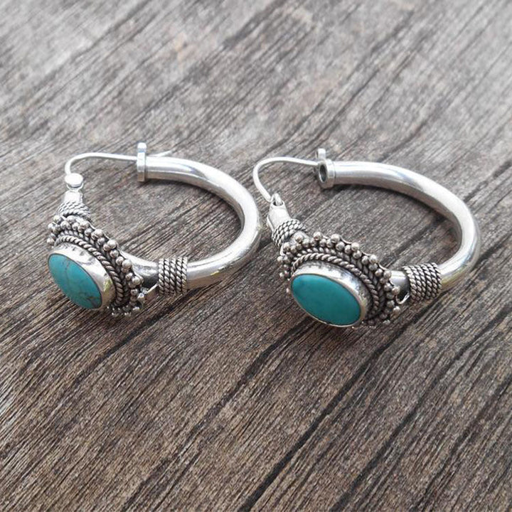 Retro Chic Turquoise Drops