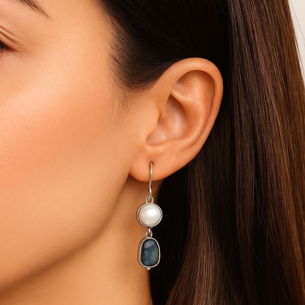 Timeless Blue Elegance Earrings