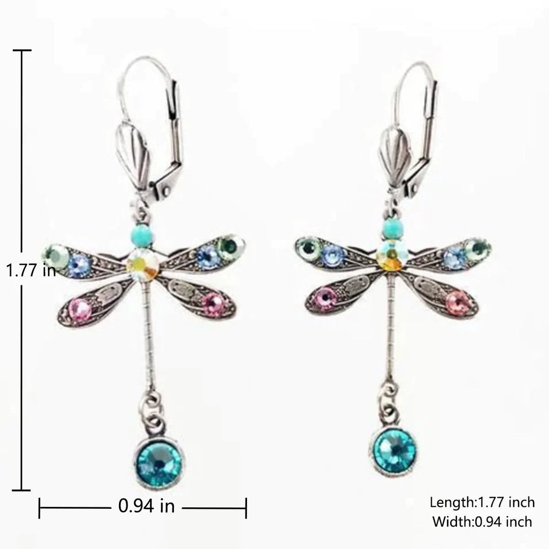 Graceful Dragonfly Dangle Earrings