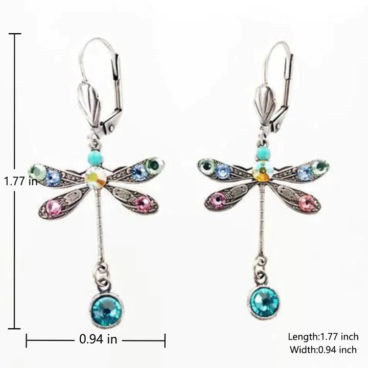 Graceful Dragonfly Dangle Earrings
