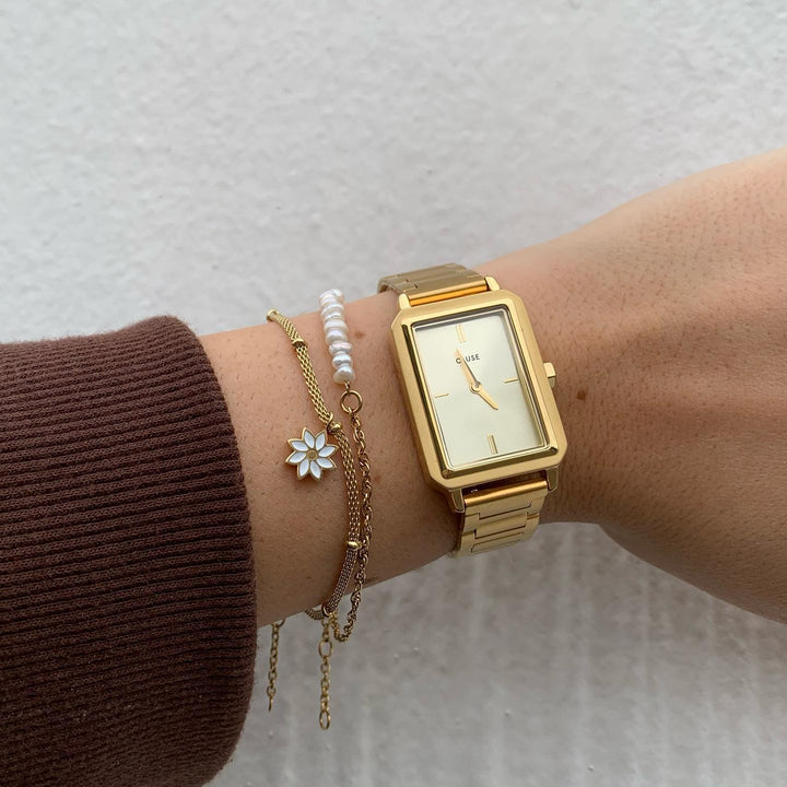 Fluette Watch Steel, Full Gold Colour