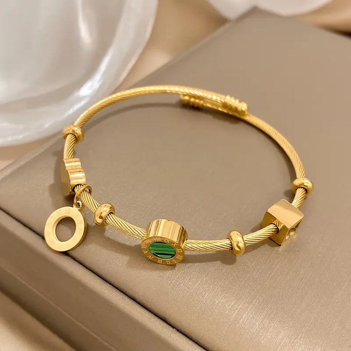 Golden Radiance Bracelet by Emerence Rousseau