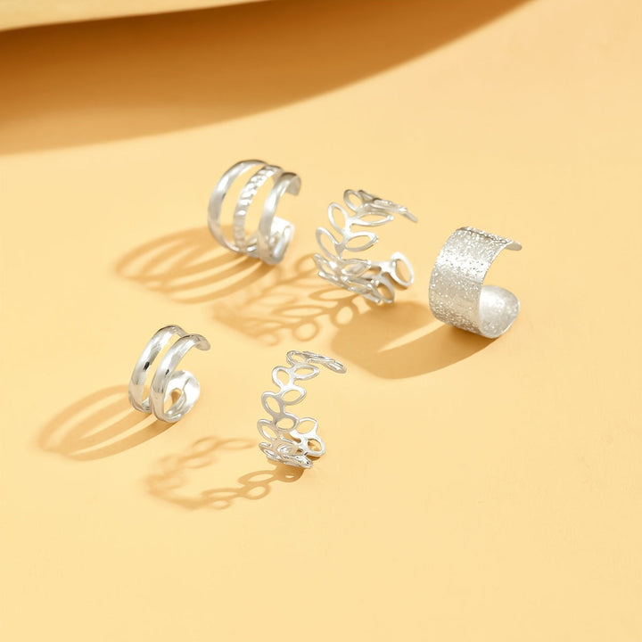 Elegant Freedom – Set of 5 Non-Pierced Ear Cuffs