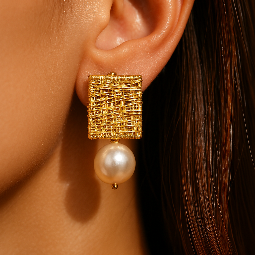 Timeless Elegance Pearl Drop Earrings
