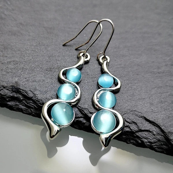 Sparkling Blue Elegance Earrings