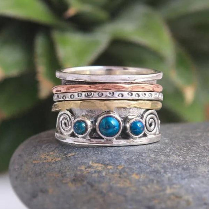 Sapphire Serenity Meditation Ring