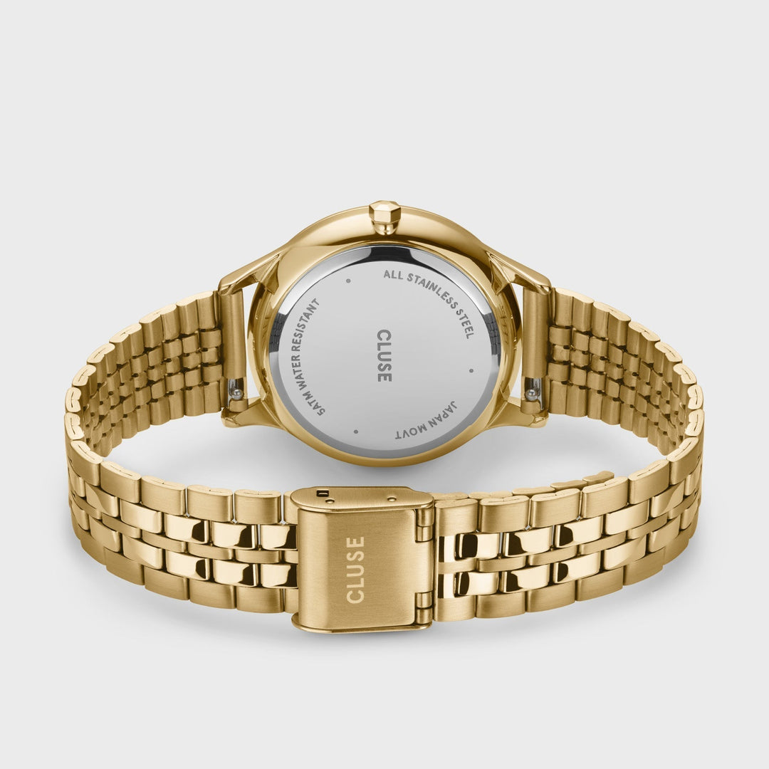 Minuit Multifunction Watch Steel, Sage Green, Gold Colour