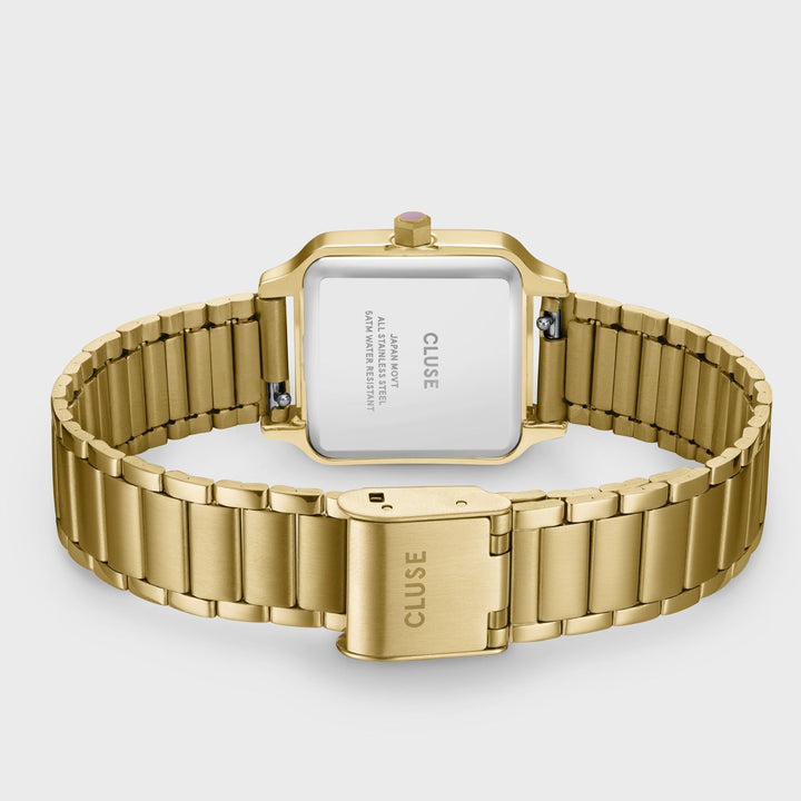 Gracieuse Petite Watch Steel, Mauve Pink, Gold Colour