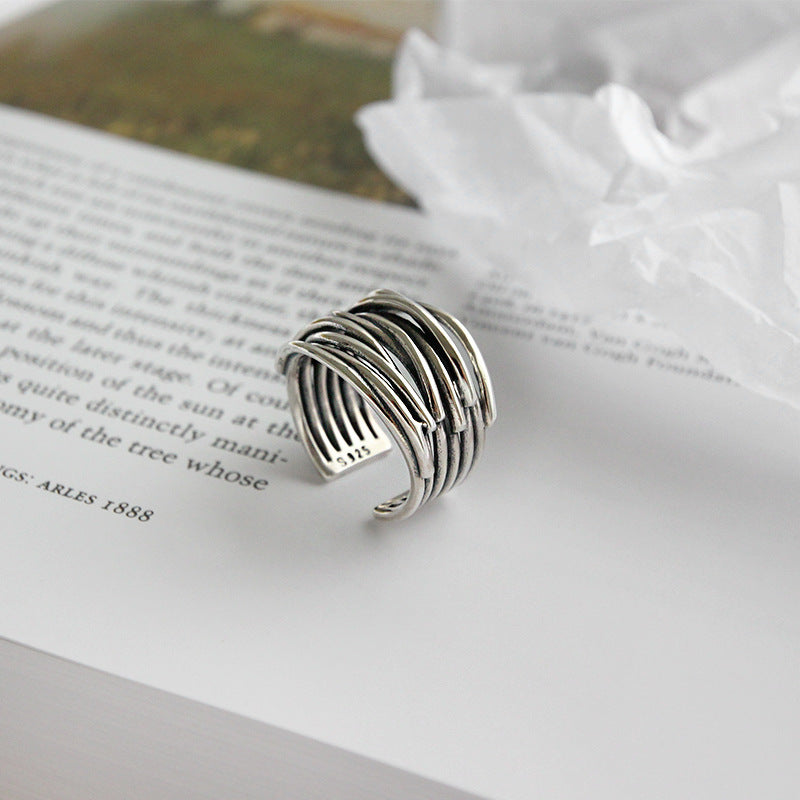 ShimmerStack Adjustable Layered Ring