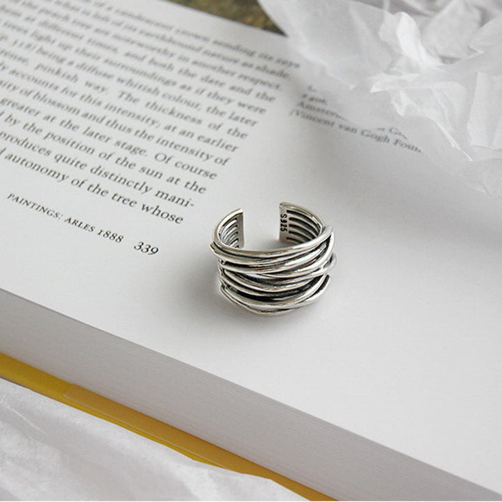 ShimmerStack Adjustable Layered Ring