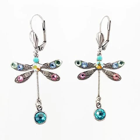 Graceful Dragonfly Dangle Earrings
