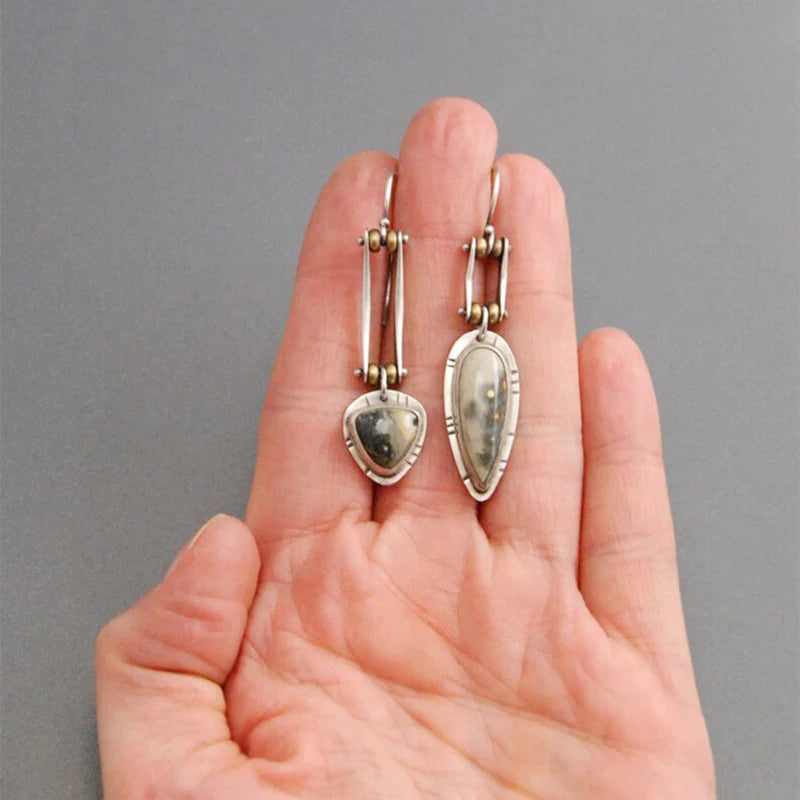 Edgy Gearshift Dangle Earrings