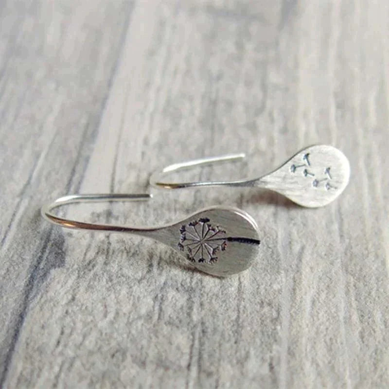 Whispering Dandelion Leaf Earrings