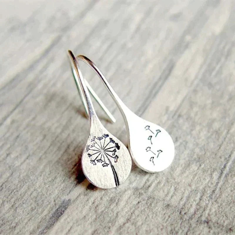 Whispering Dandelion Leaf Earrings