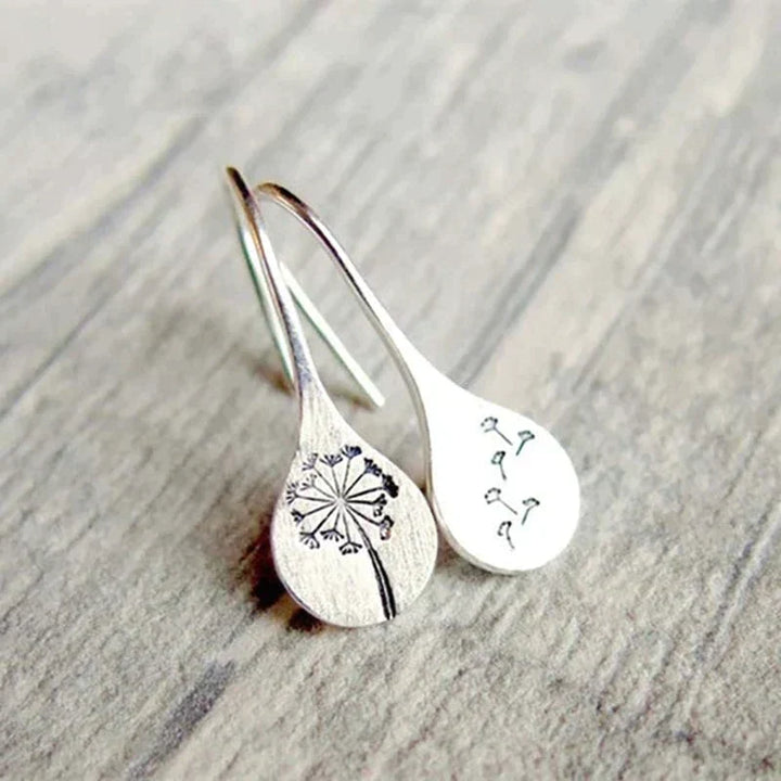 Whispering Dandelion Leaf Earrings