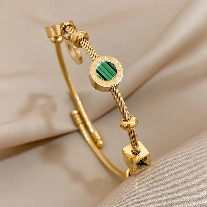 Golden Radiance Bracelet by Emerence Rousseau