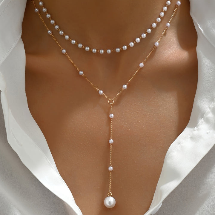 Cascade Pearls – Vintage Tassel Necklace