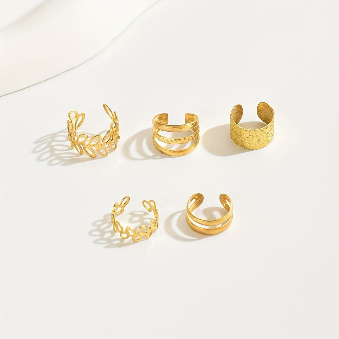 Elegant Freedom – Set of 5 Non-Pierced Ear Cuffs