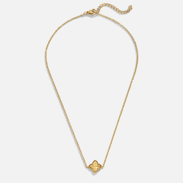 Amara Clover Charm Necklace: Lucky Glow Pendant