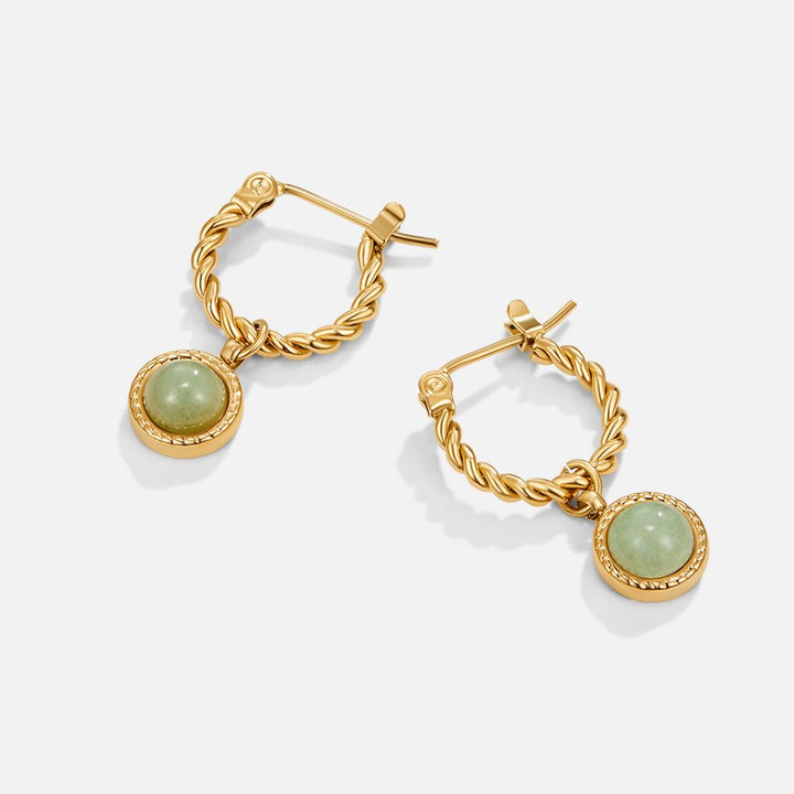 Twisted Elegance: Radiant Hoop Earrings