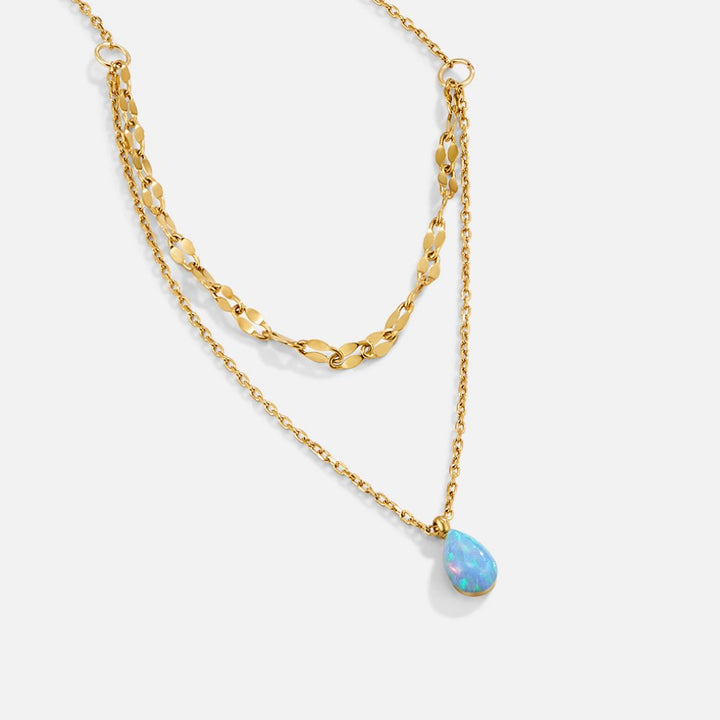 Radiant Blue Cascade Necklace