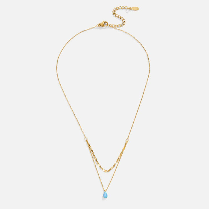 Radiant Blue Cascade Necklace