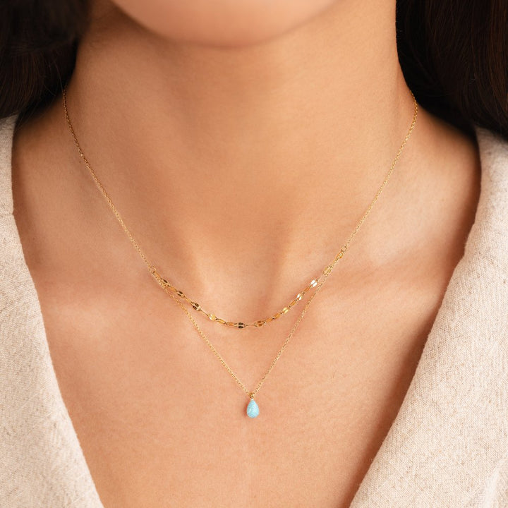Radiant Blue Cascade Necklace