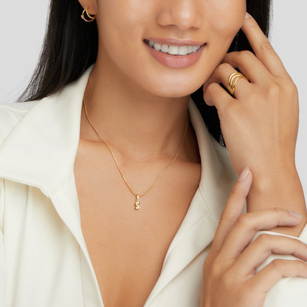 PopFizz Letter Charm Necklace