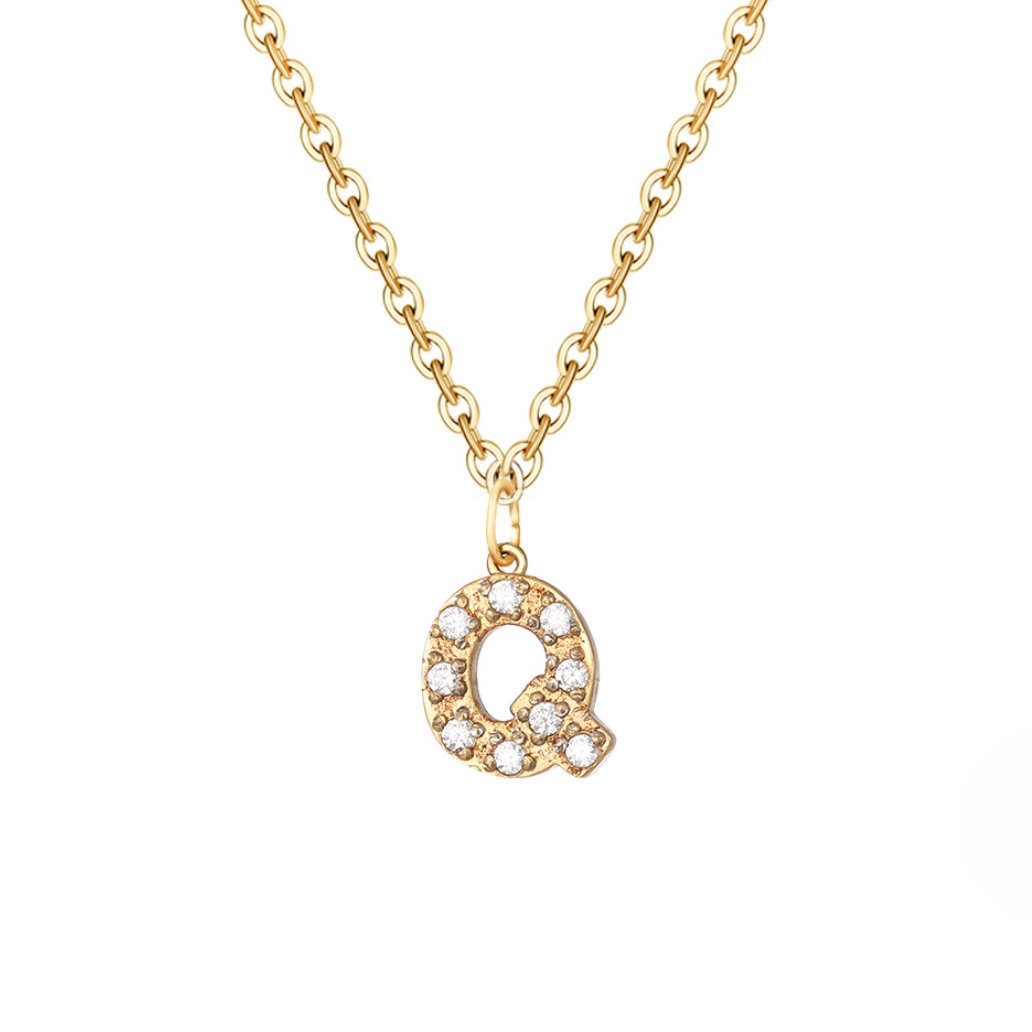 Sparkle Script Necklace