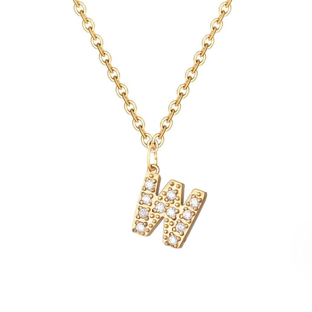 Sparkle Script Necklace