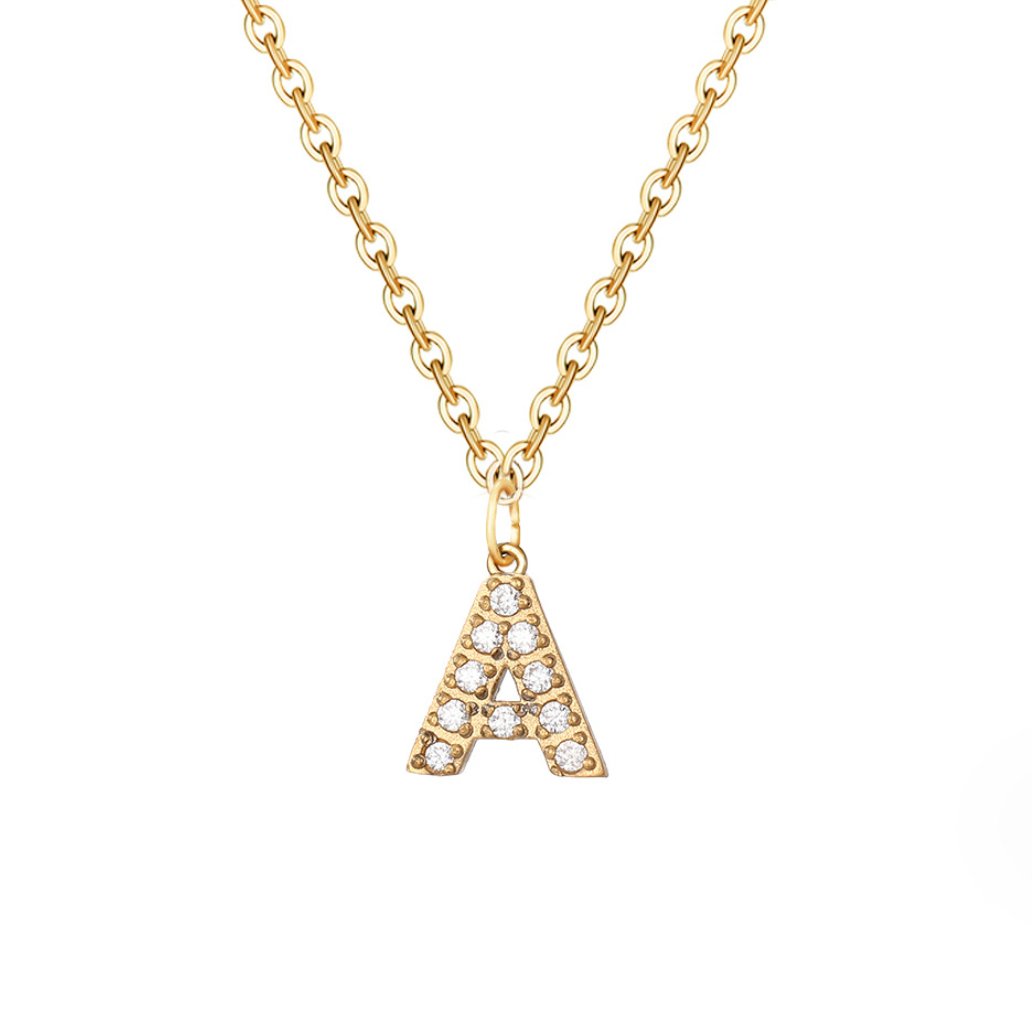 Sparkle Script Necklace