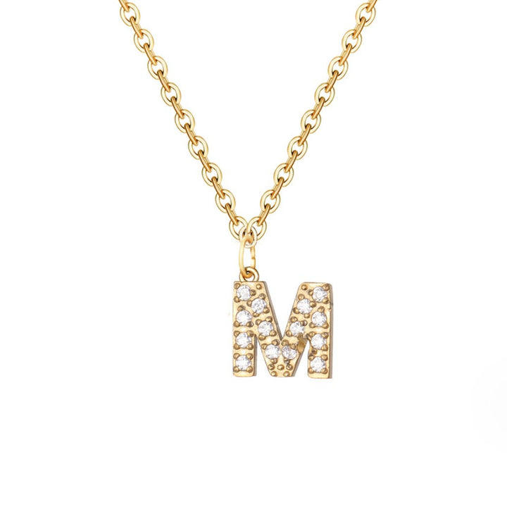 Sparkle Script Necklace