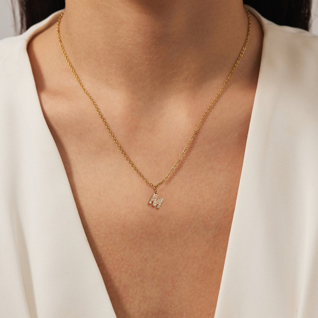 Sparkle Script Necklace