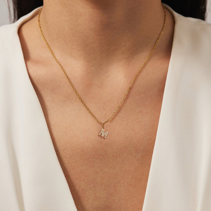 Sparkle Script Necklace