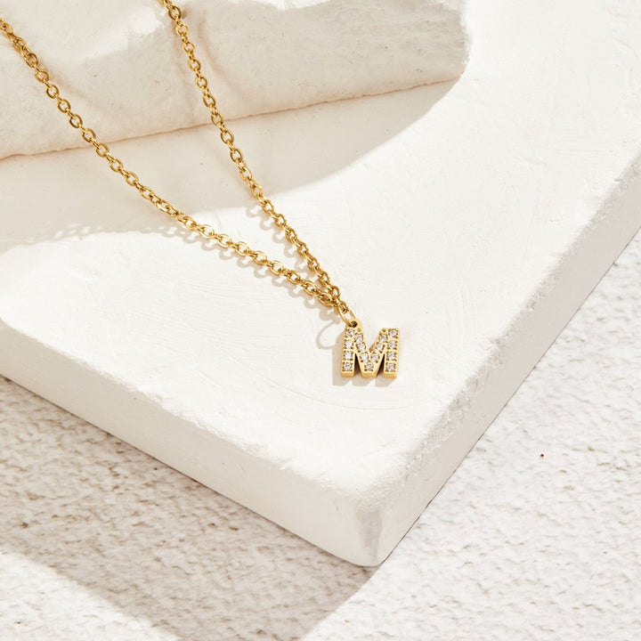 Sparkle Script Necklace