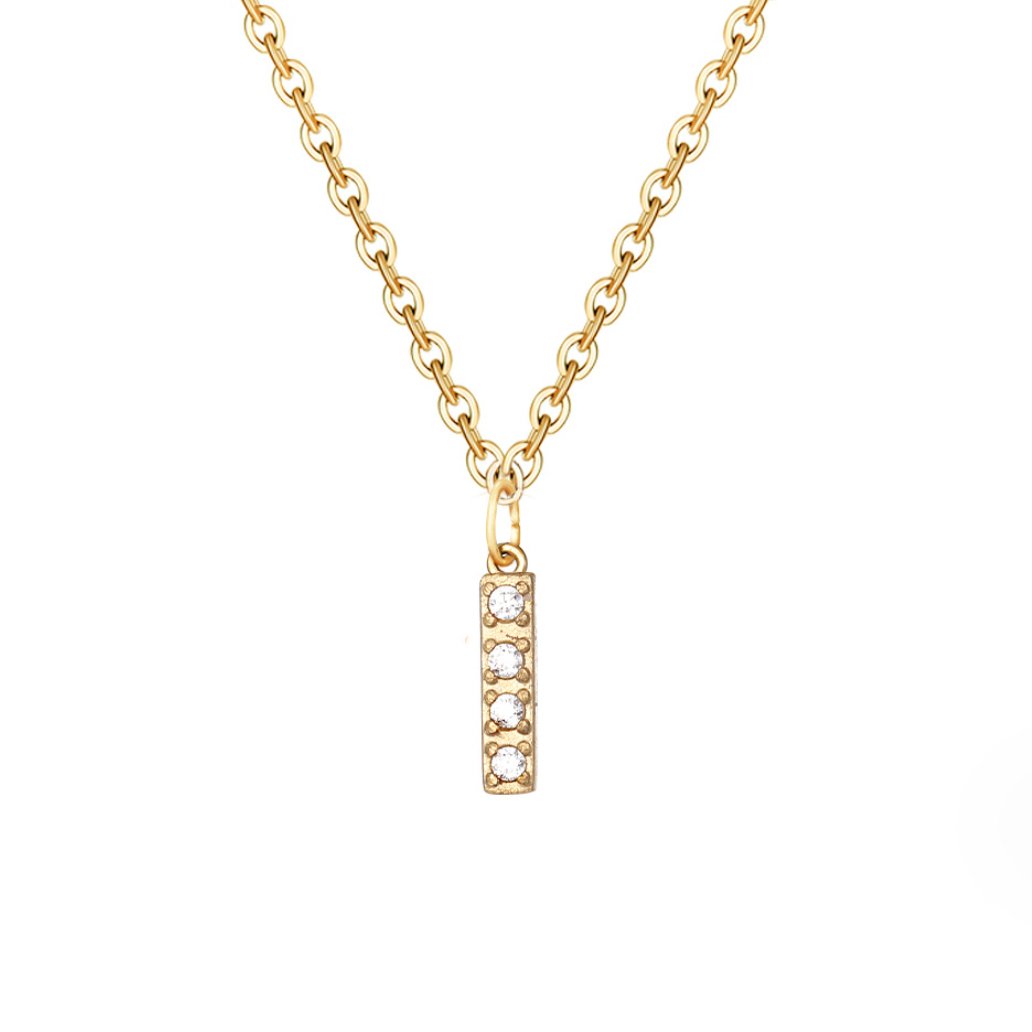 Sparkle Script Necklace