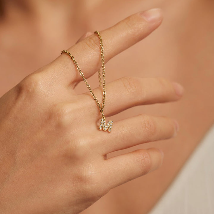 Sparkle Script Necklace