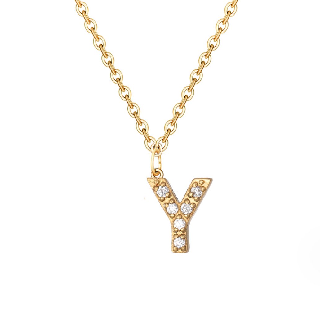 Sparkle Script Necklace