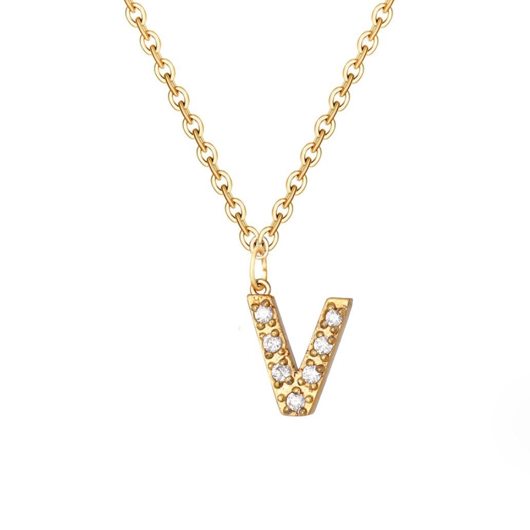 Sparkle Script Necklace