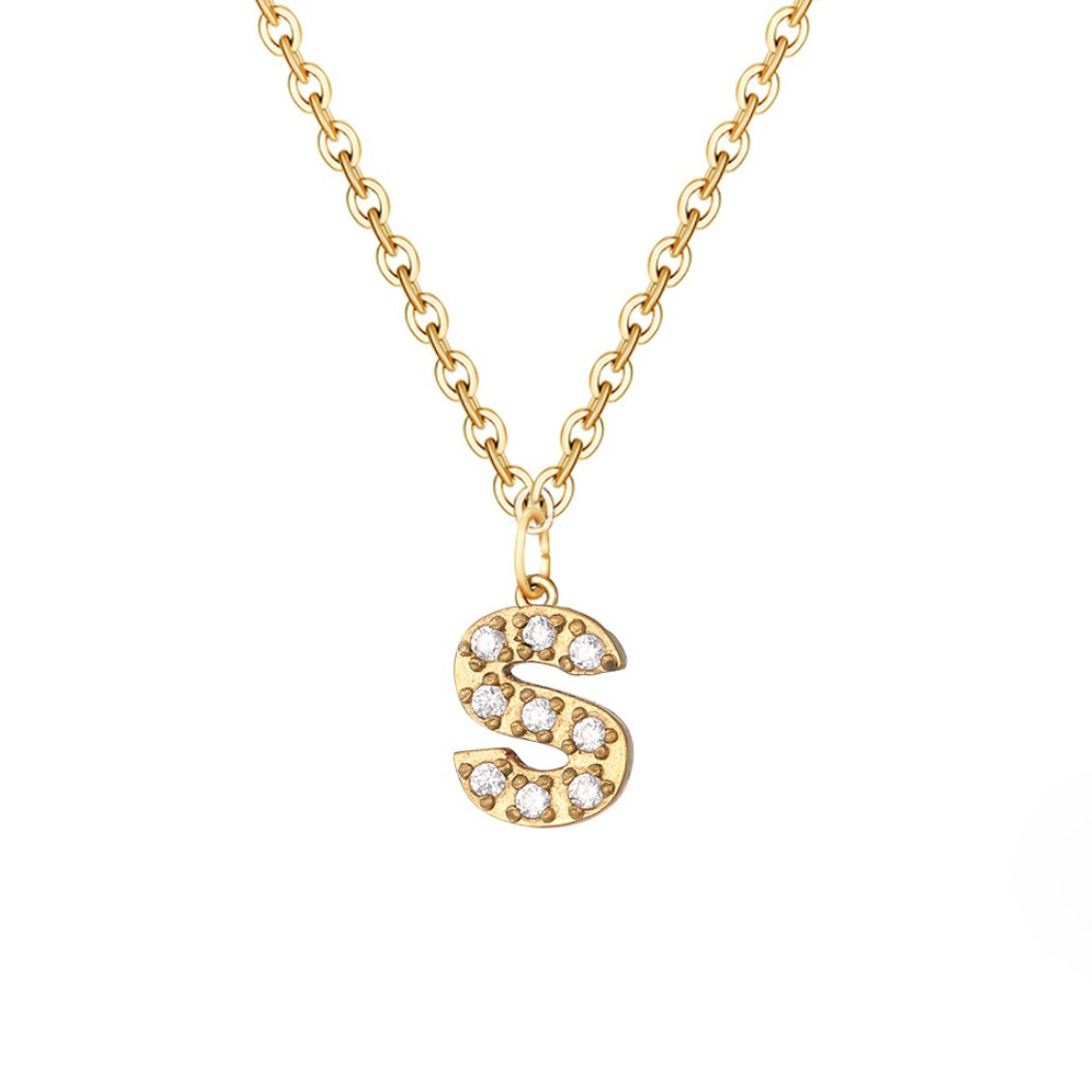 Sparkle Script Necklace