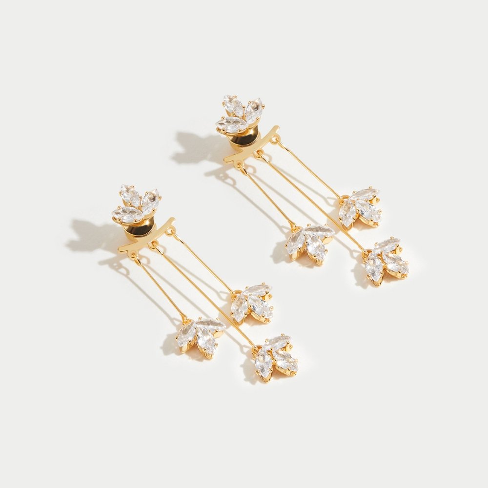 Radiant Lotus Cascade Earrings