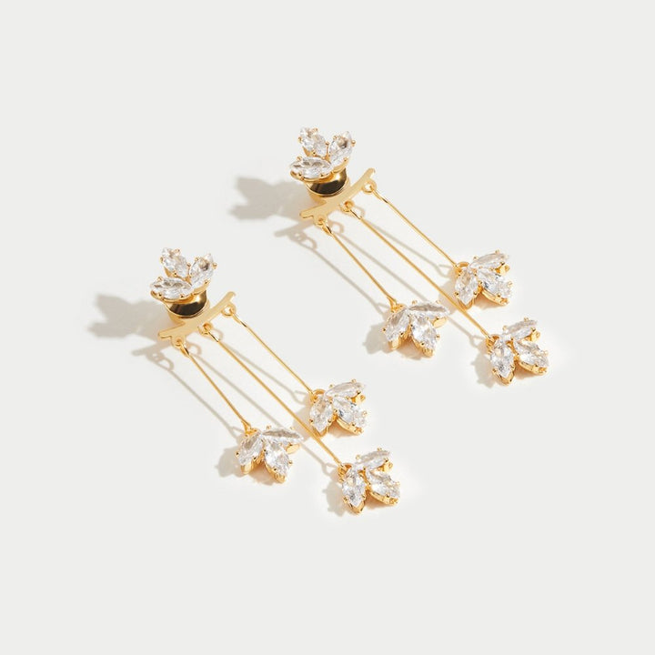 Radiant Lotus Cascade Earrings